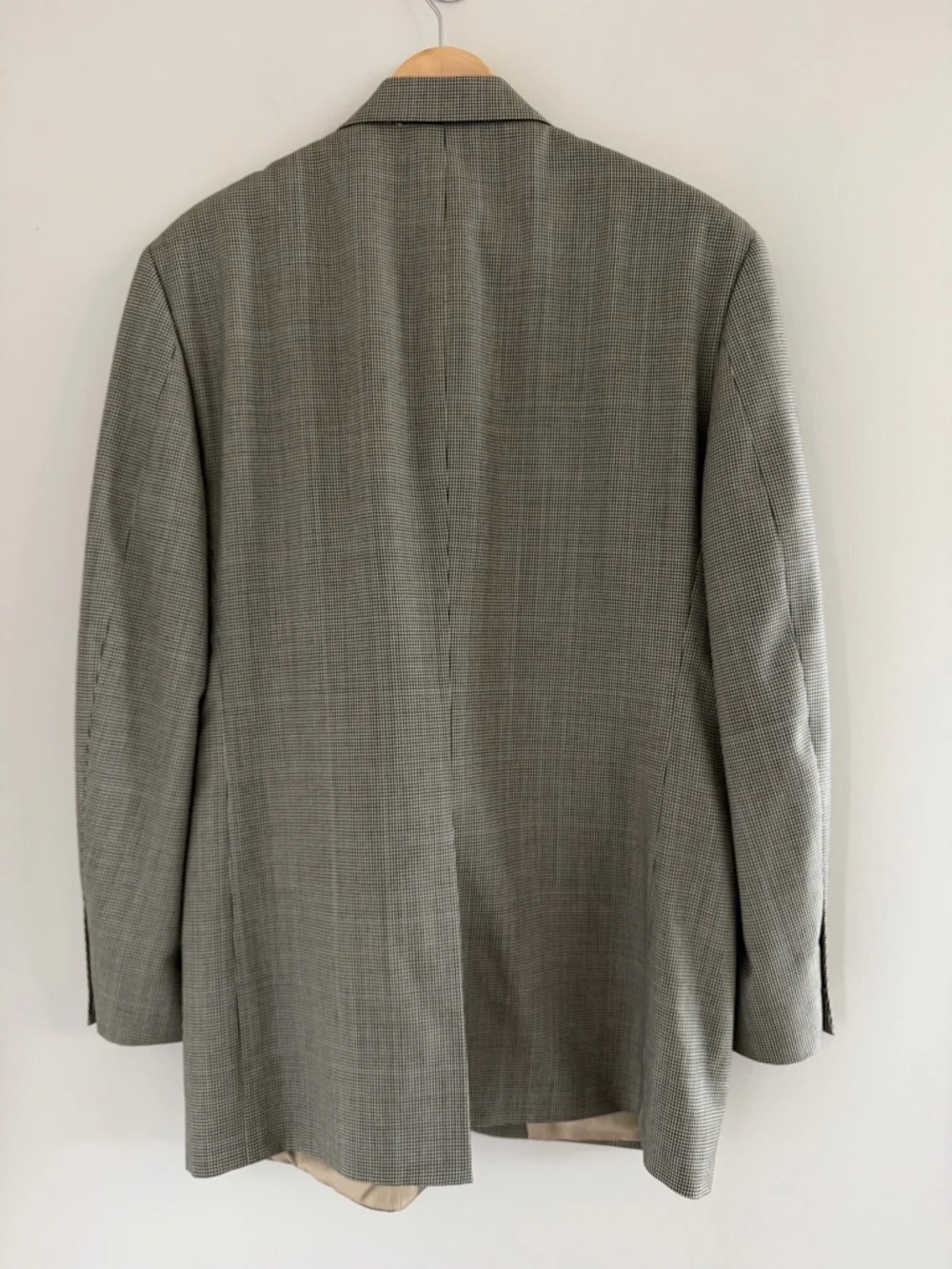 Brooks Brothers Mens Blazer 41R Tan Houndstooth Wool Cashmere SportsCoat Classic